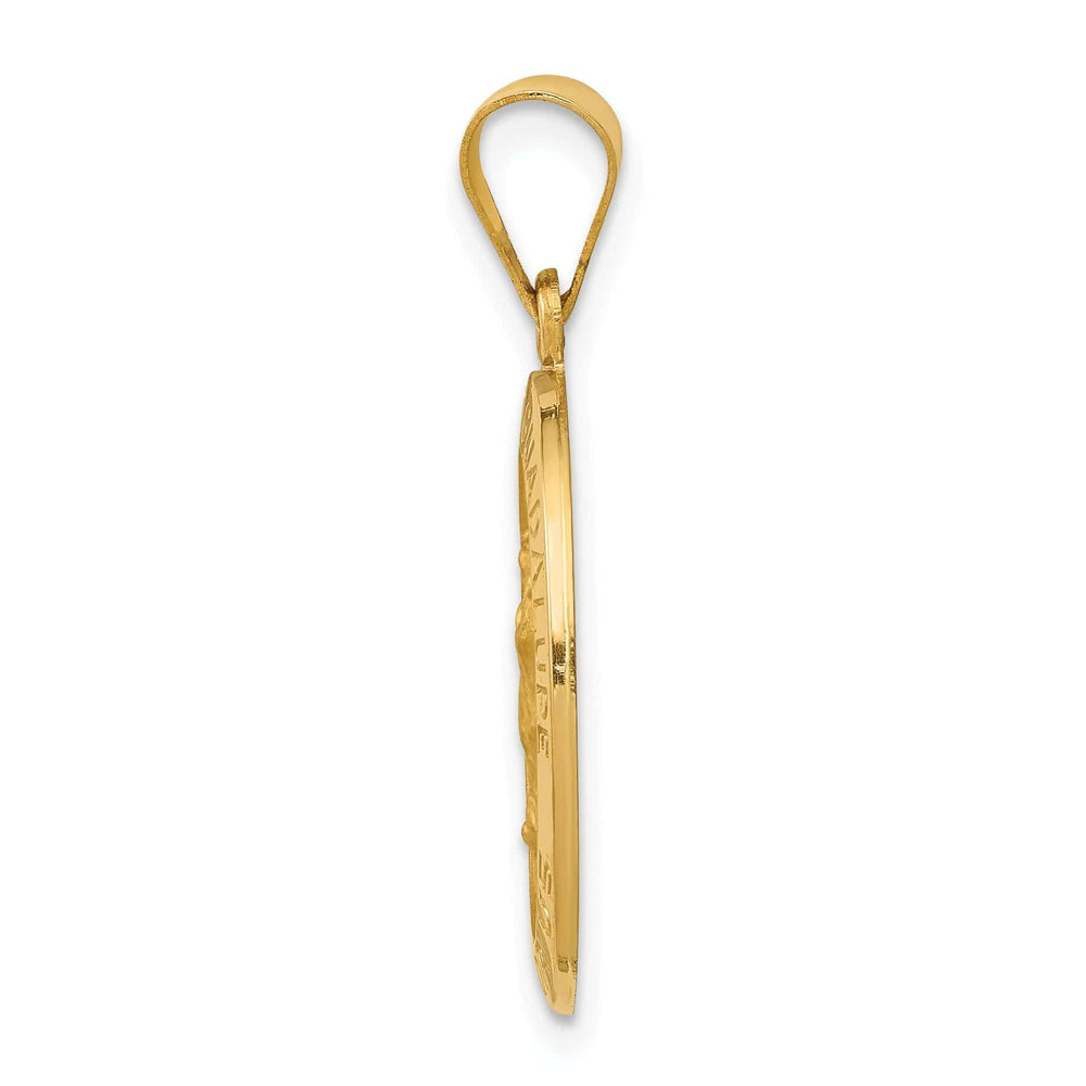 14k Yellow Gold Lady of Guadalupe Medal