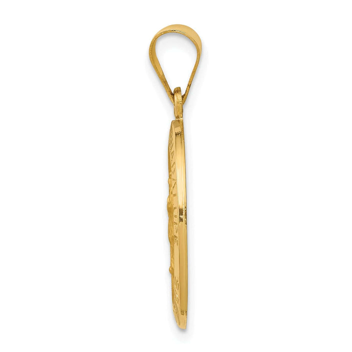 14k Yellow Gold Lady of Guadalupe Medal