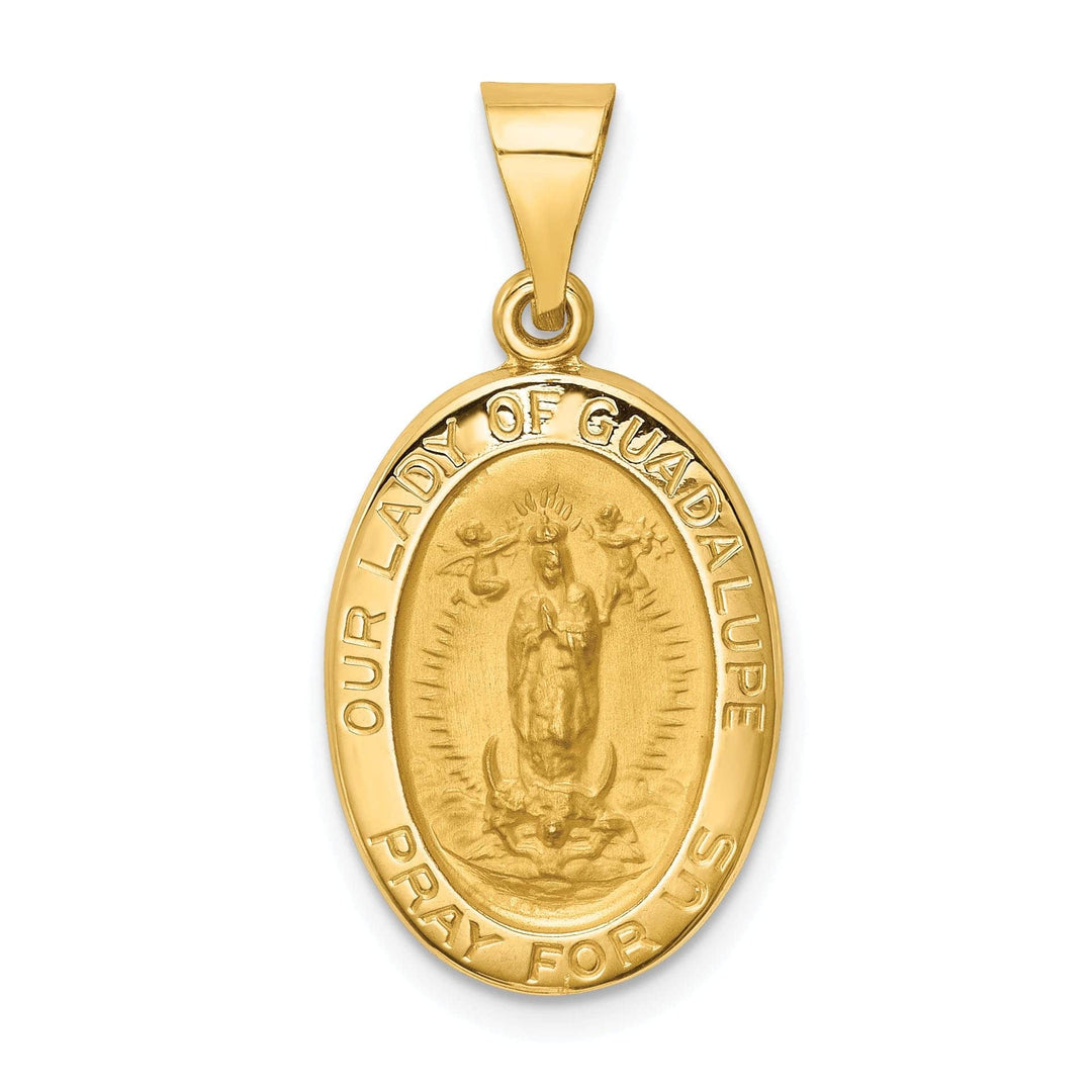 14k Yellow Gold Lady of Guadalupe Medal