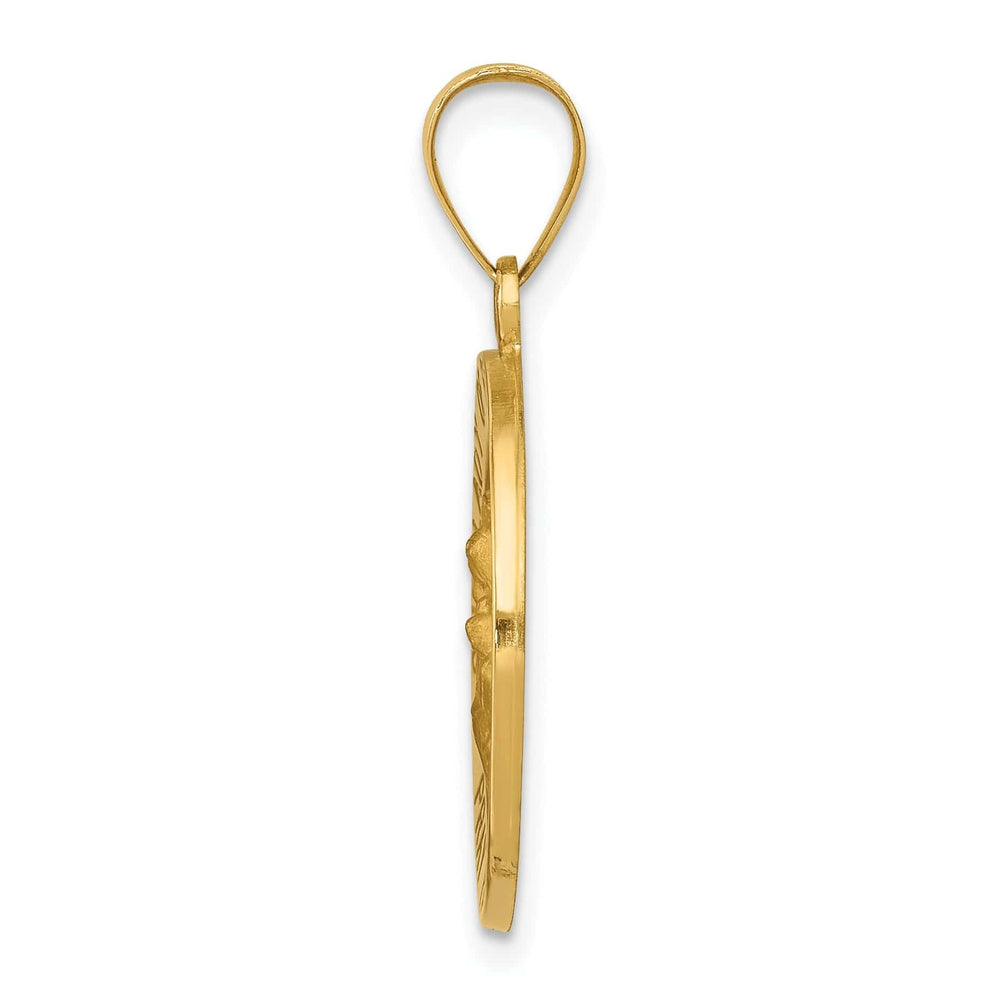 14k Yellow Gold Our Lady of Perpetual Help Medal