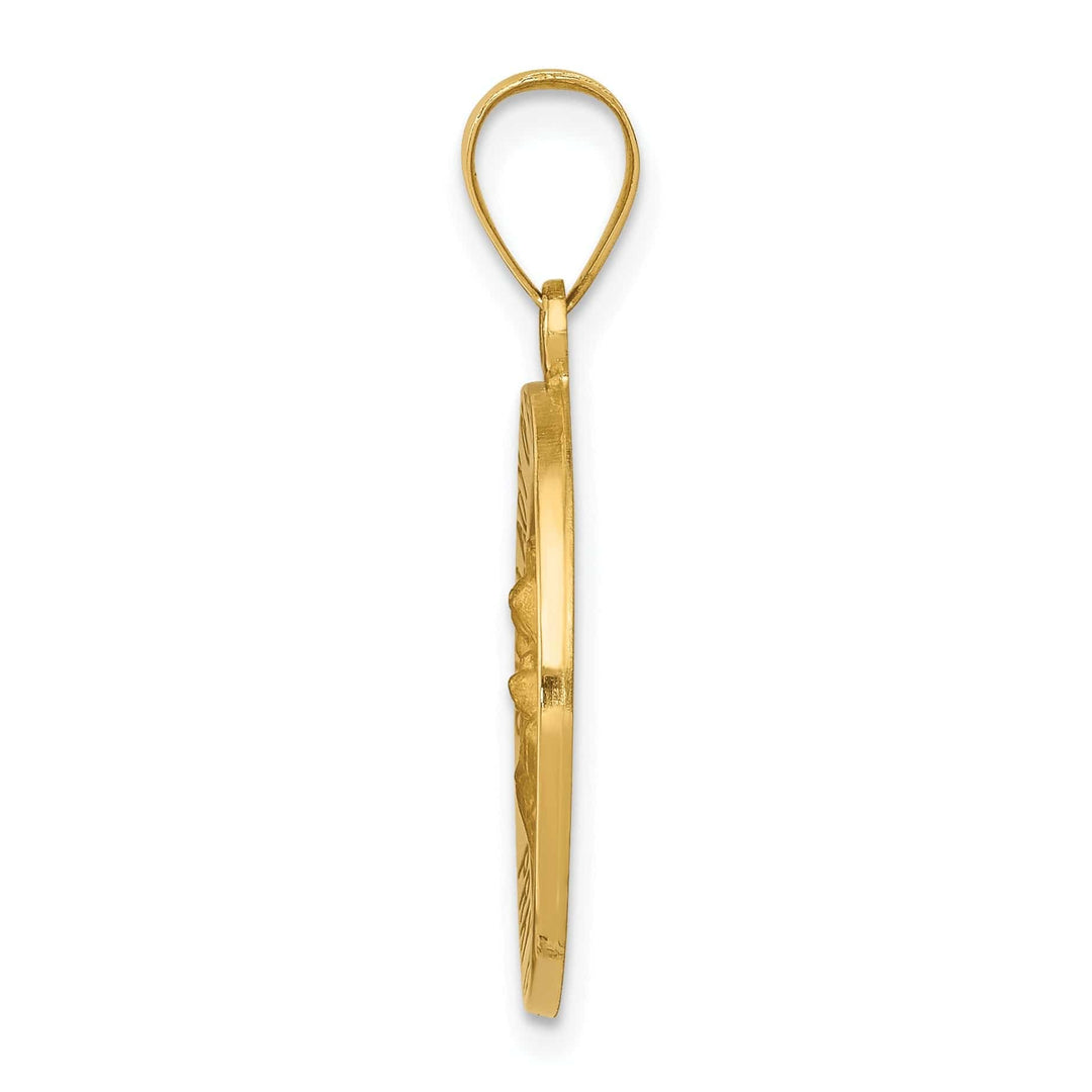 14k Yellow Gold Our Lady of Perpetual Help Medal