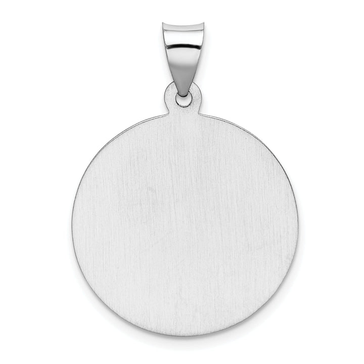 14k White Gold Saint Christopher Medal Pendant