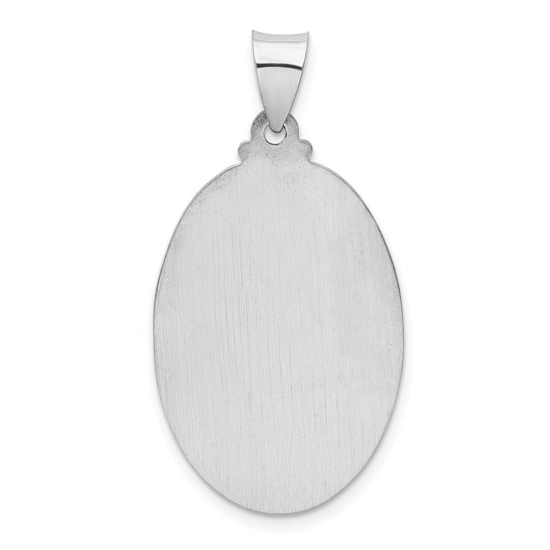 14k White Gold Saint Christopher Medal Pendant