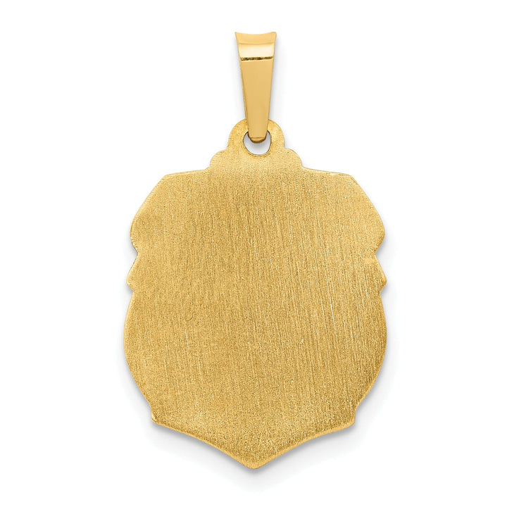 14k Yellow Gold Saint Michael Badge Medal