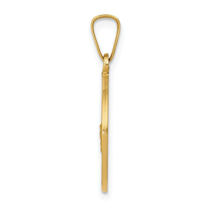 14k Yellow Gold Saint George Medal Pendant