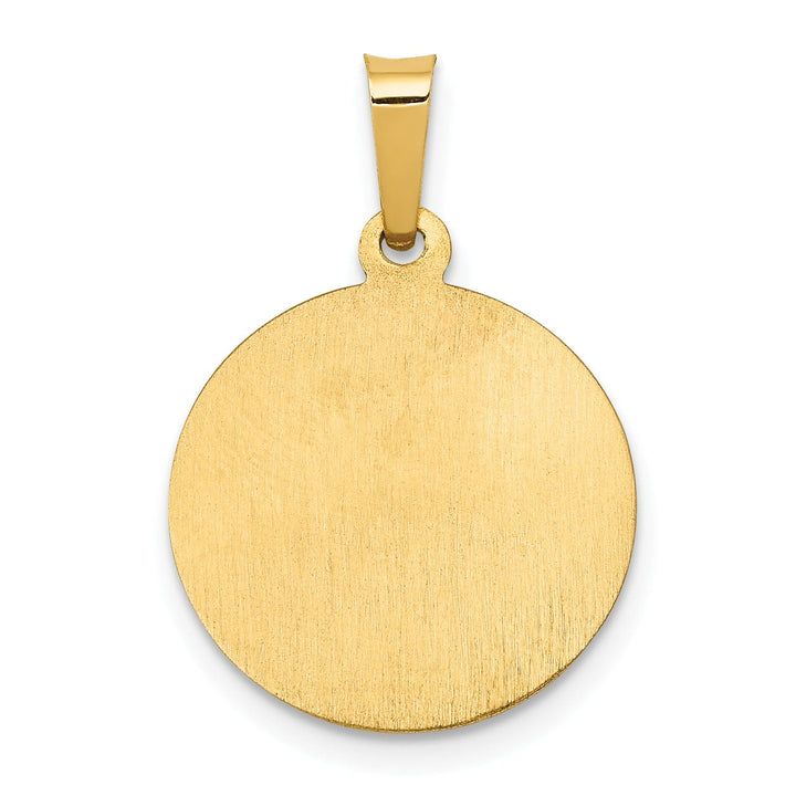 14k Yellow Gold Saint George Medal Pendant