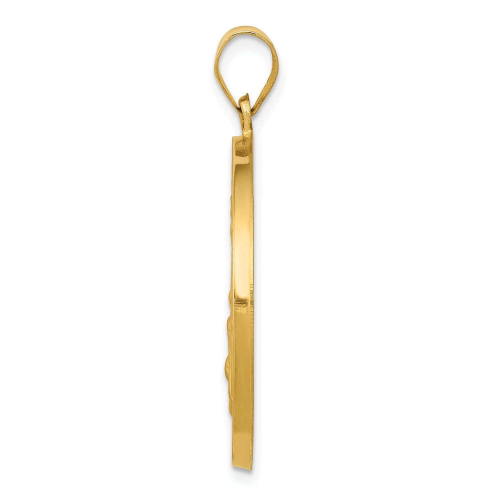 14k Yellow Gold Saint Joseph Medal Pendant