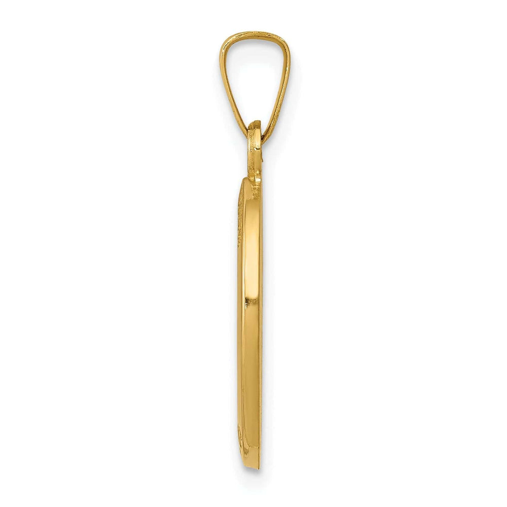 14k Yellow Gold Saint Joseph Medal Pendant