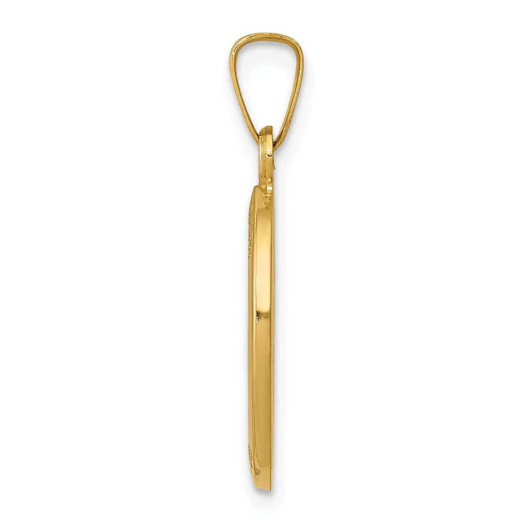 14k Yellow Gold Saint Joseph Medal Pendant