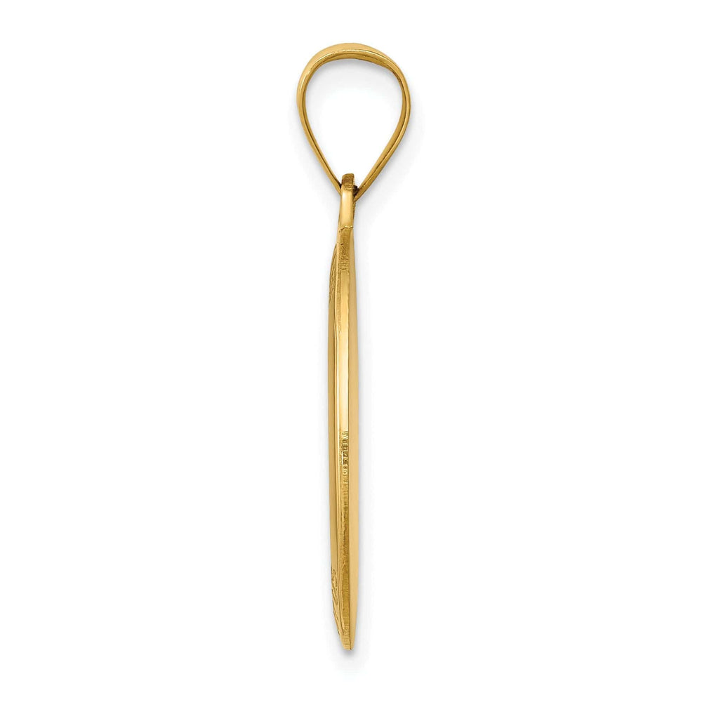 14k Yellow Gold Saint Joseph Medal Pendant