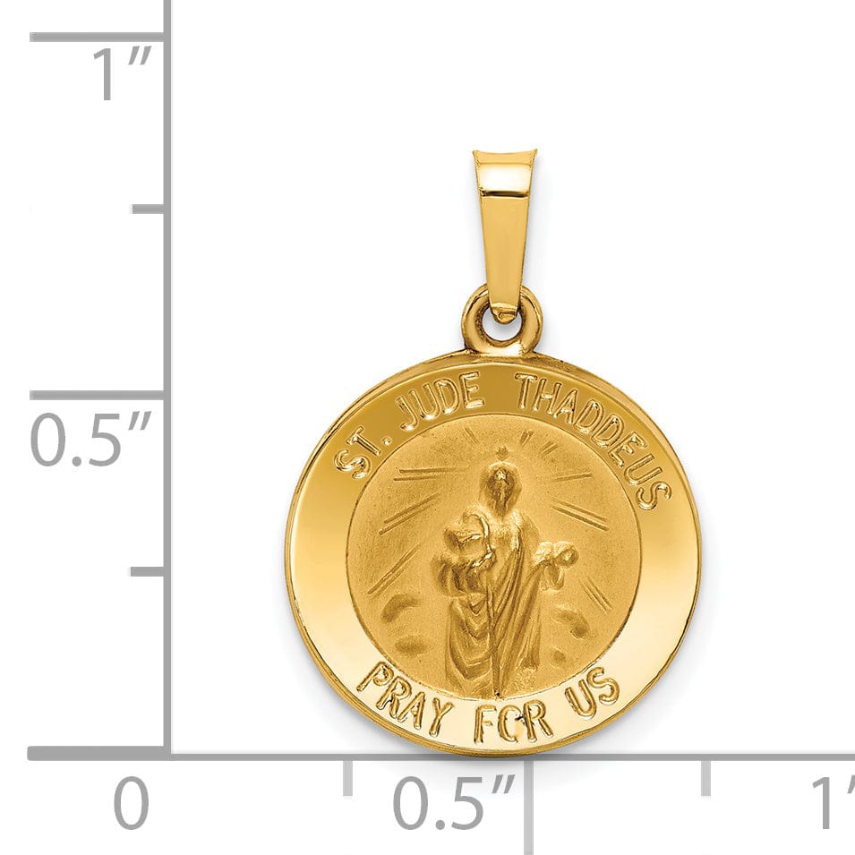 14k Yellow Gold Saint Jude Thaddeus Medal