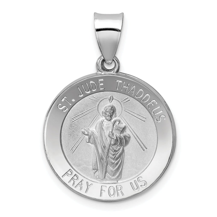 14k White Gold Saint Jude Thaddeus Medal