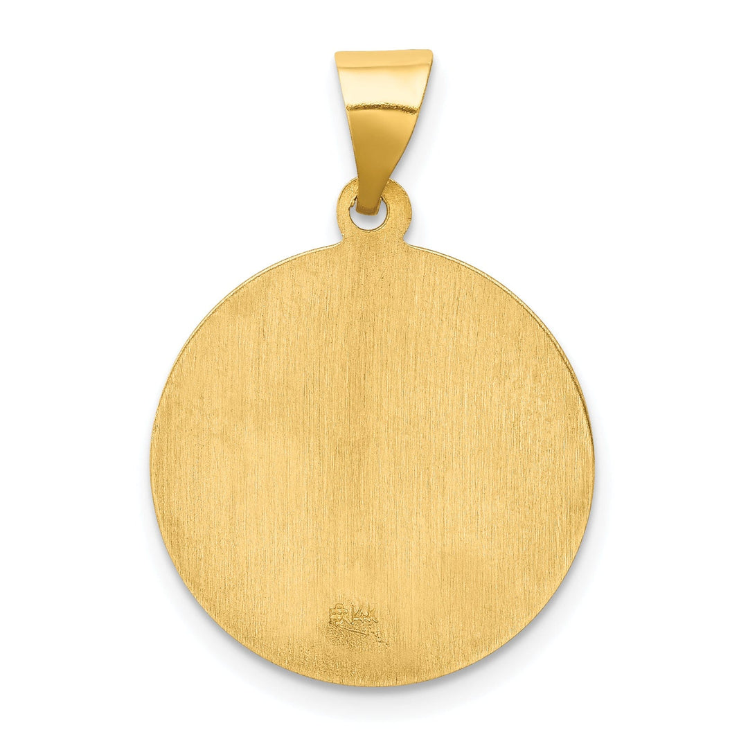 14k Yellow Gold Saint Lucy Medal Pendant