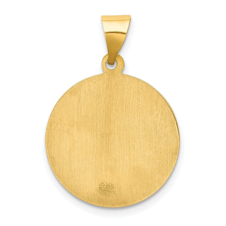 14k Yellow Gold Saint Lucy Medal Pendant