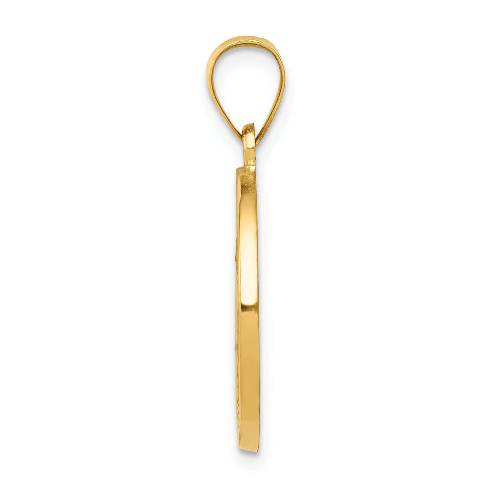 14k Yellow Gold Saint Nicholas Medal Pendant