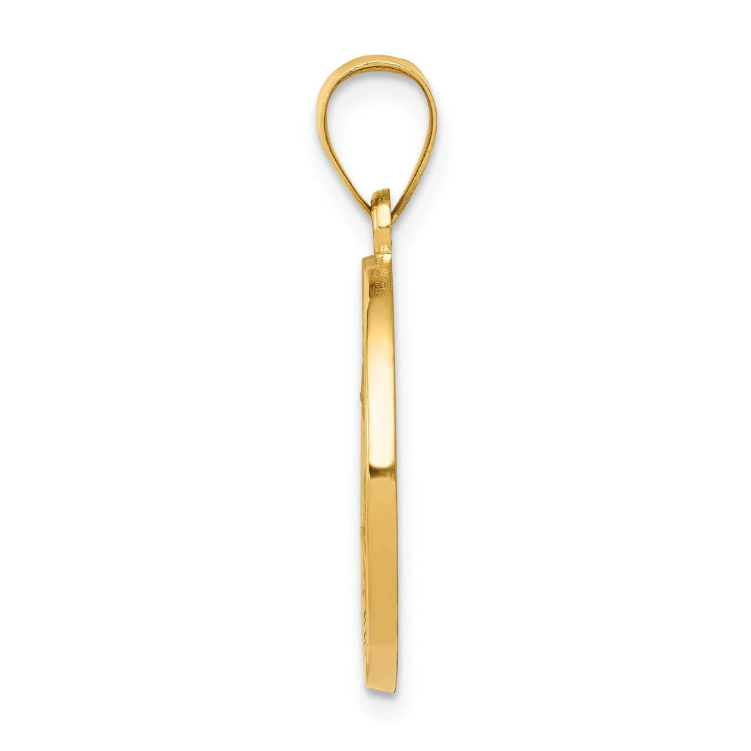 14k Yellow Gold Saint Nicholas Medal Pendant
