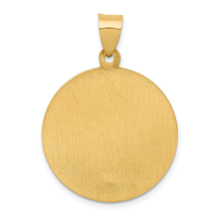 14k Yellow Gold Saint Patrick Medal Pendant