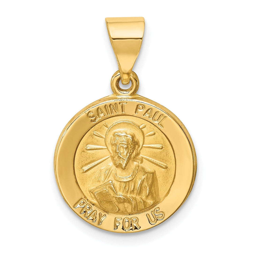 14k Yellow Gold Saint Paul Medal Pendant