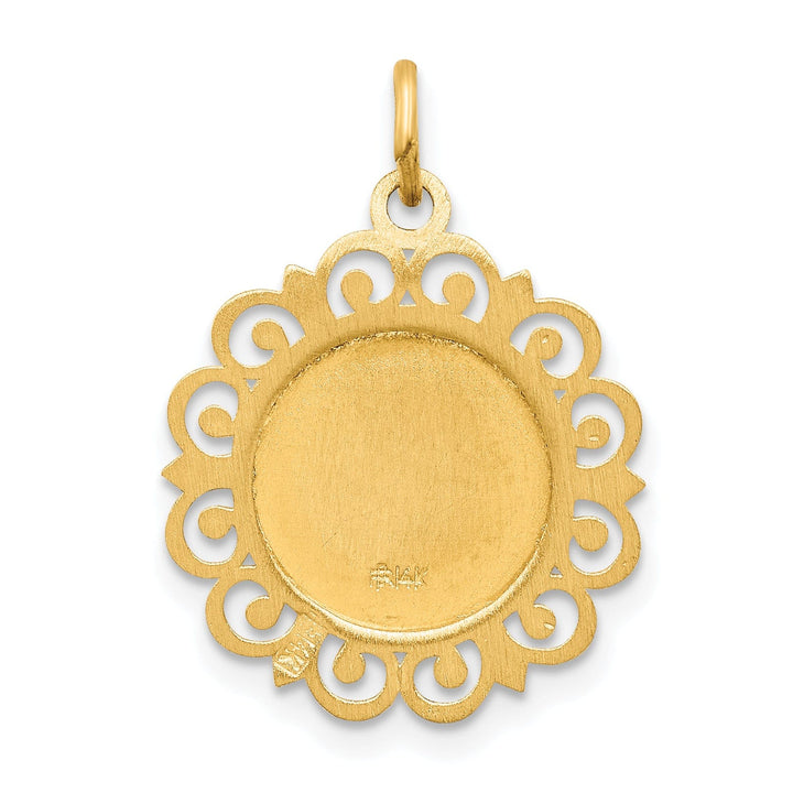 14k Yellow Gold Our Lady of Perpetual Help Medal