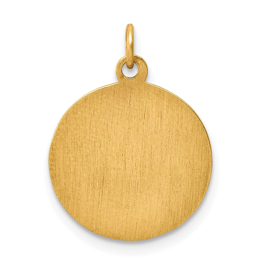 14k Yellow Gold Infant of Prague Medal Pendant