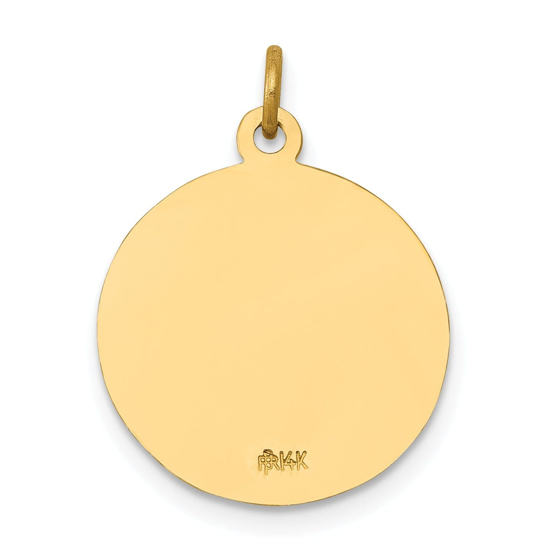 14k Yellow Gold Saint John Medal Pendant