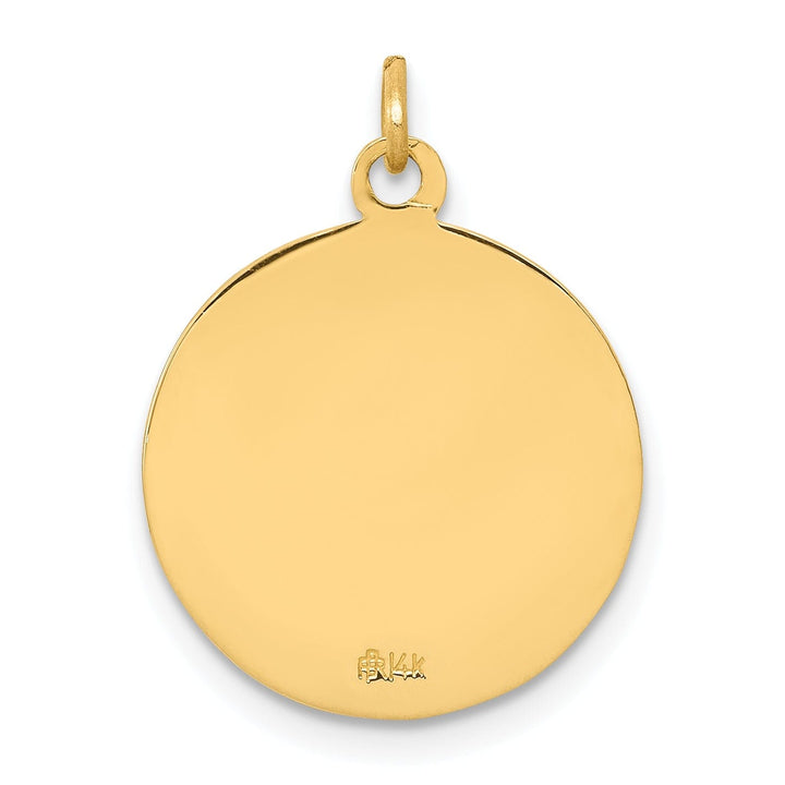 14k Yellow Gold Saint Matthew Medal Pendant