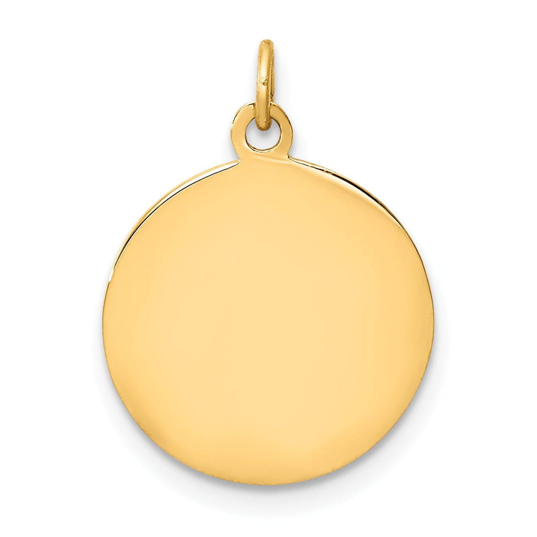14k Yellow Gold Saint Luke Medal Pendant