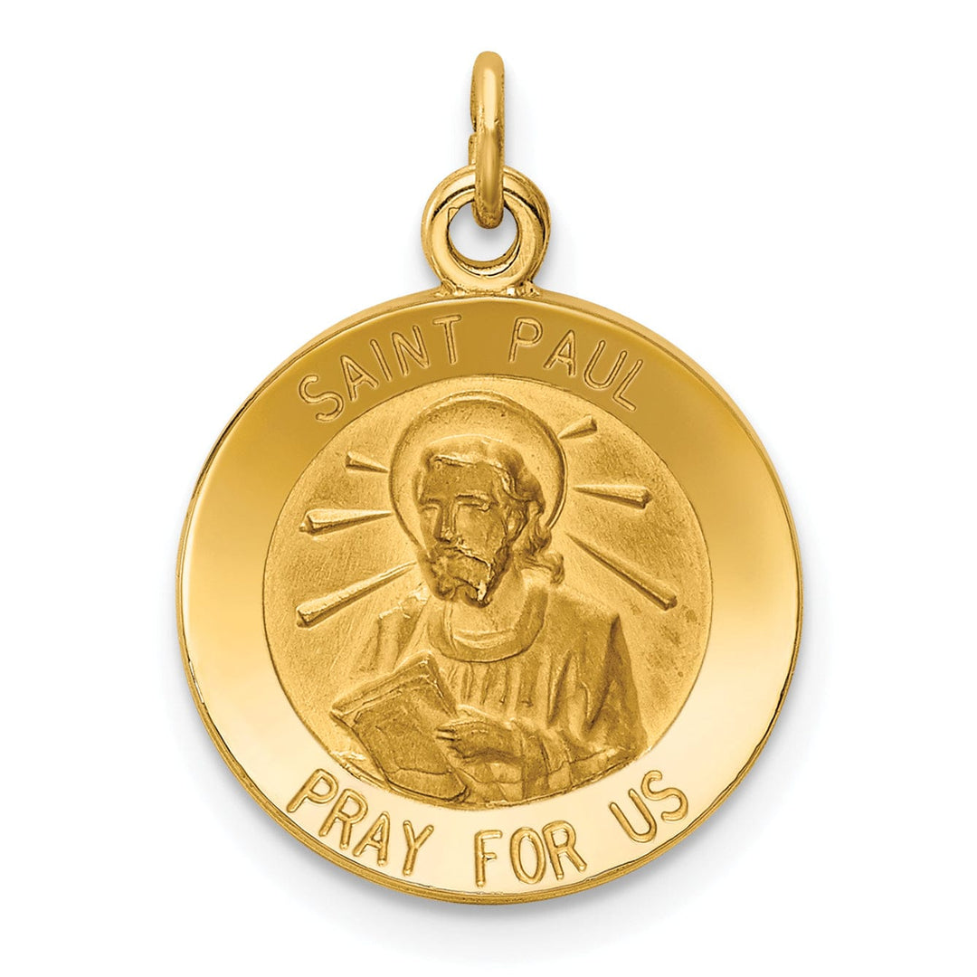 14k Yellow Gold Saint Paul Medal Pendant