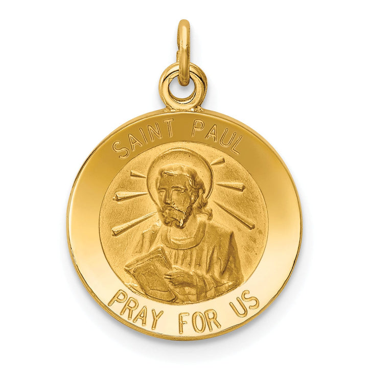 14k Yellow Gold Saint Paul Medal Pendant