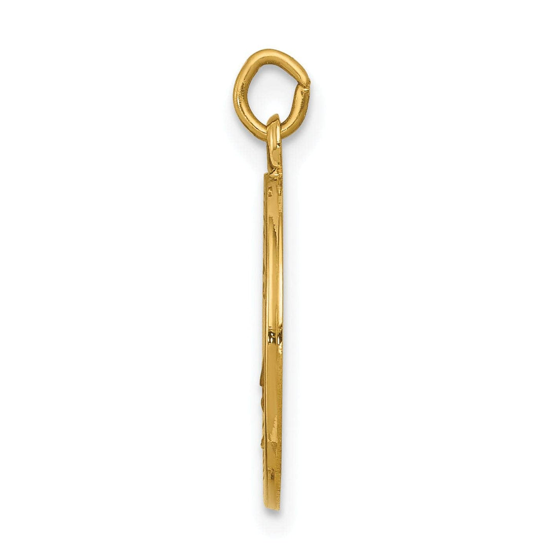 14k Yellow Gold St.Elizabeth Seton Medal Pendant