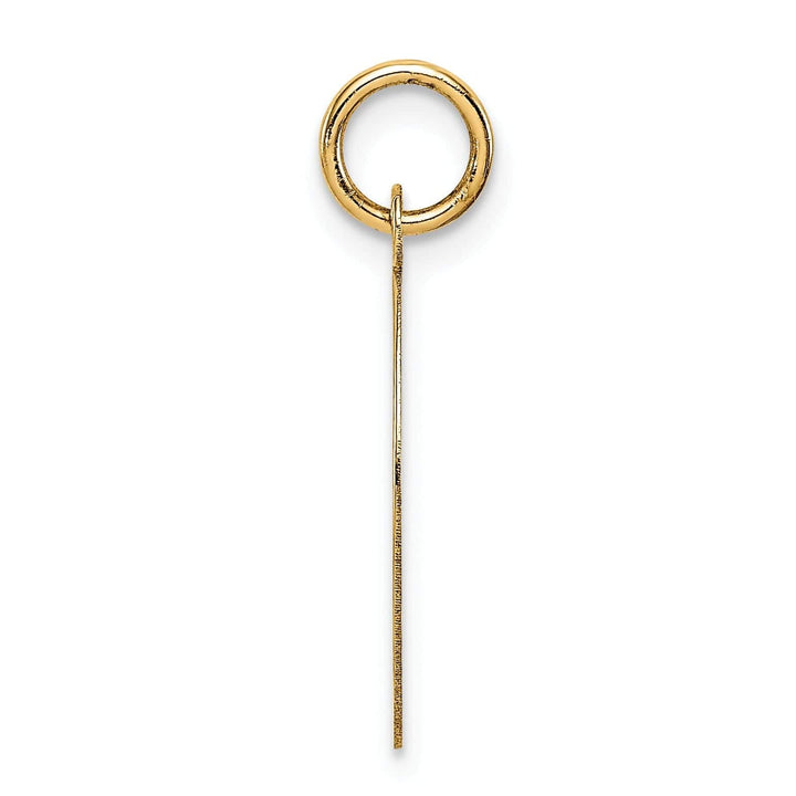 14k Yellow Gold Mizpah Apart Round Pendant.