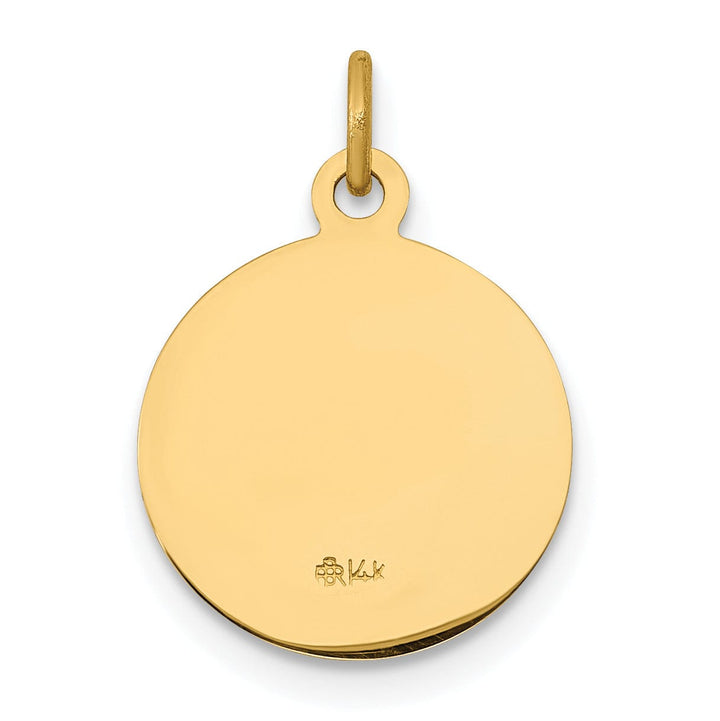 14k Yellow Gold Saint John Medal Pendant
