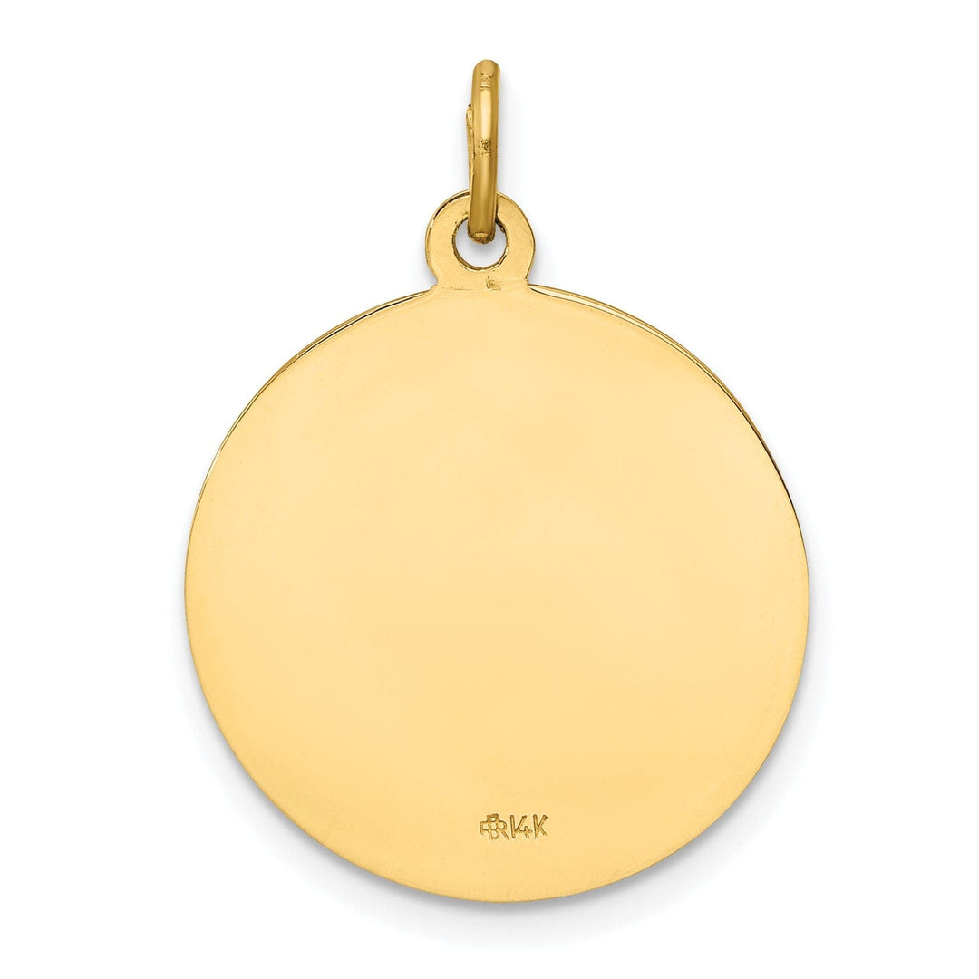 14k Yellow Gold Our Lady of Mt. Carmel Medal