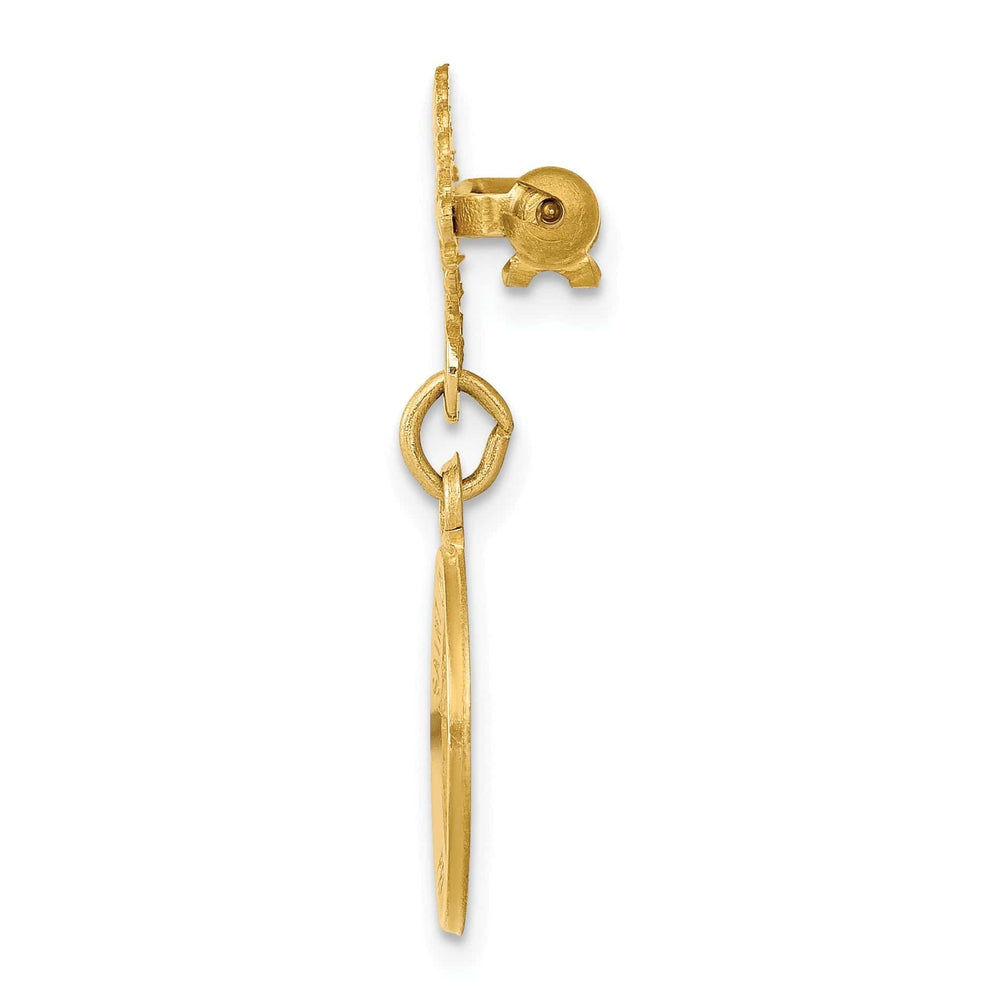 14k Yellow Gold Saint John the Baptist Medal Pin