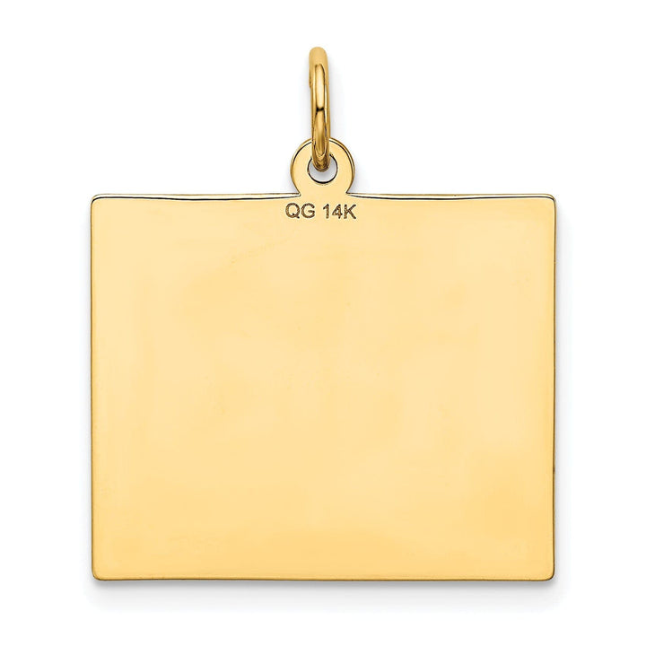 14k Yellow Gold Thursday First Day Calendar