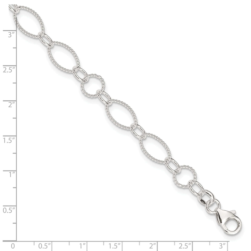 Lovely Rita's Anklets Sterling Silver Fancy Link Anklet