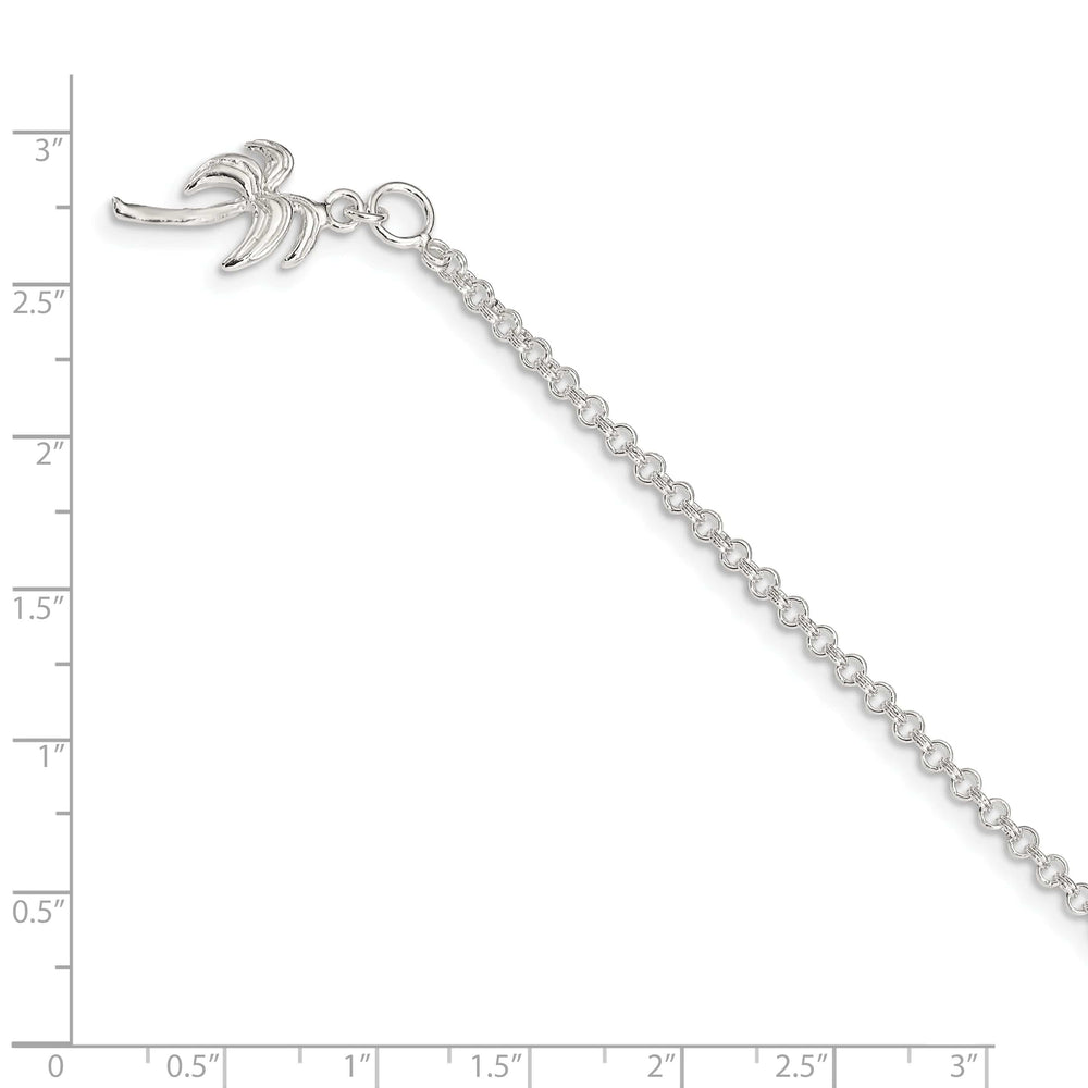 Lovely Rita's Anklets Sterling Silver Palm Tree Anklet