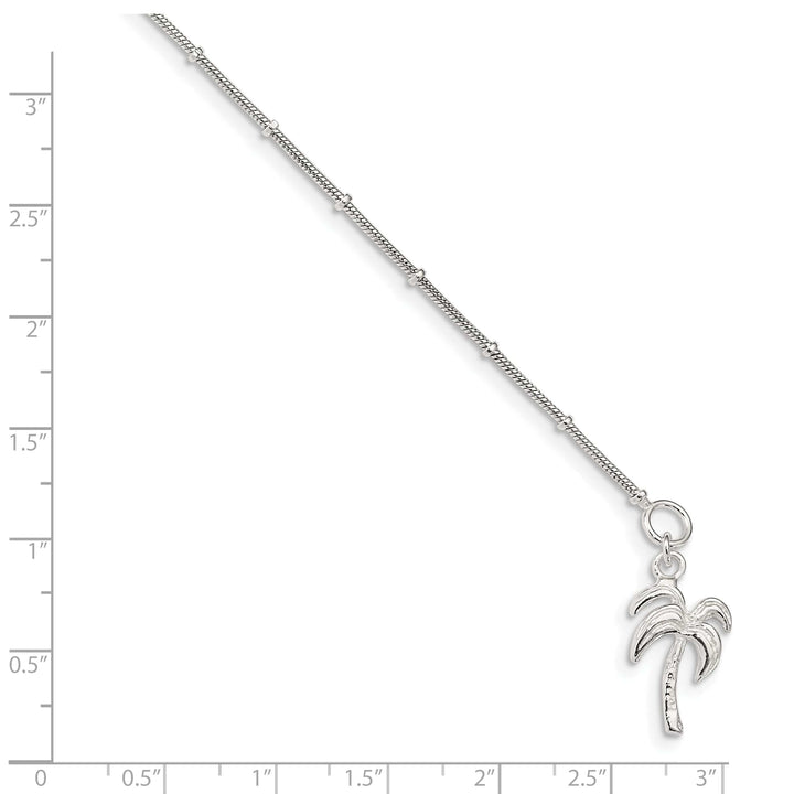 Lovely Rita's Anklets Sterling Silver Palm Tree Anklet