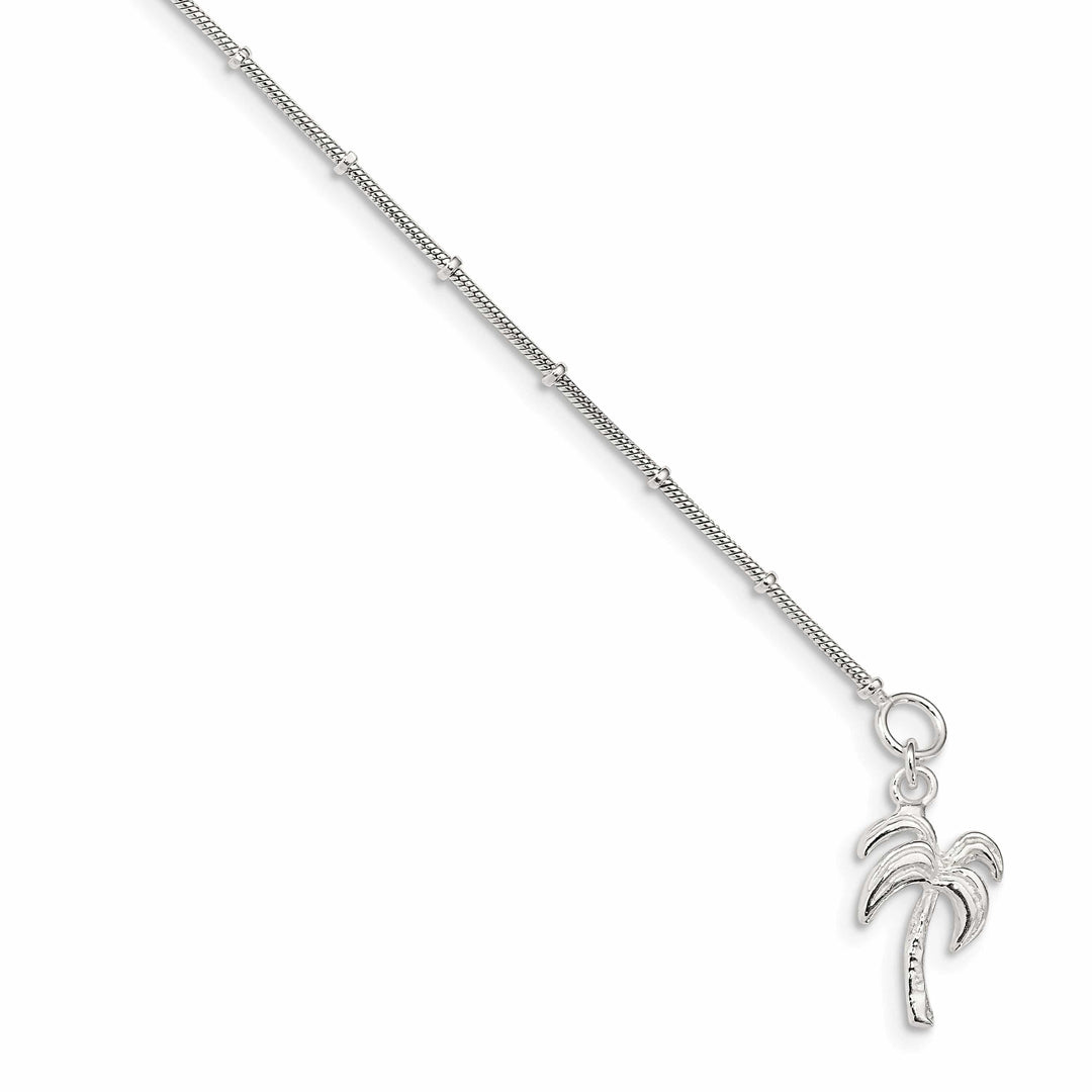 Lovely Rita's Anklets Sterling Silver Palm Tree Anklet