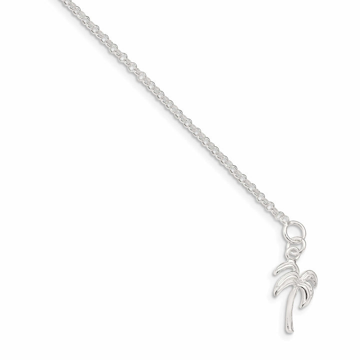 Lovely Rita's Anklets Sterling Silver Palm Tree Anklet