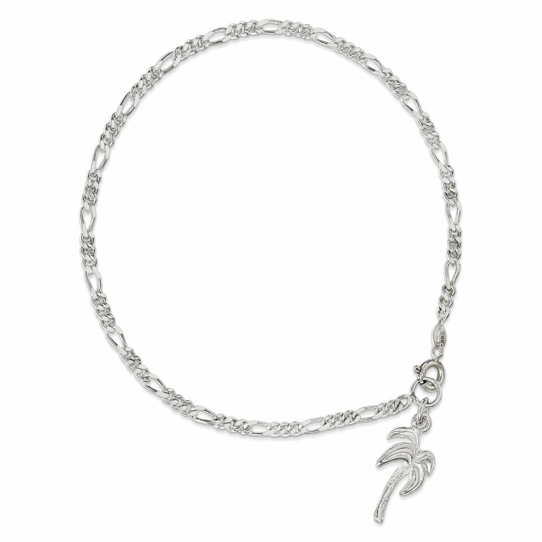 Lovely Rita's Anklets Sterling Silver Palm Tree Anklet