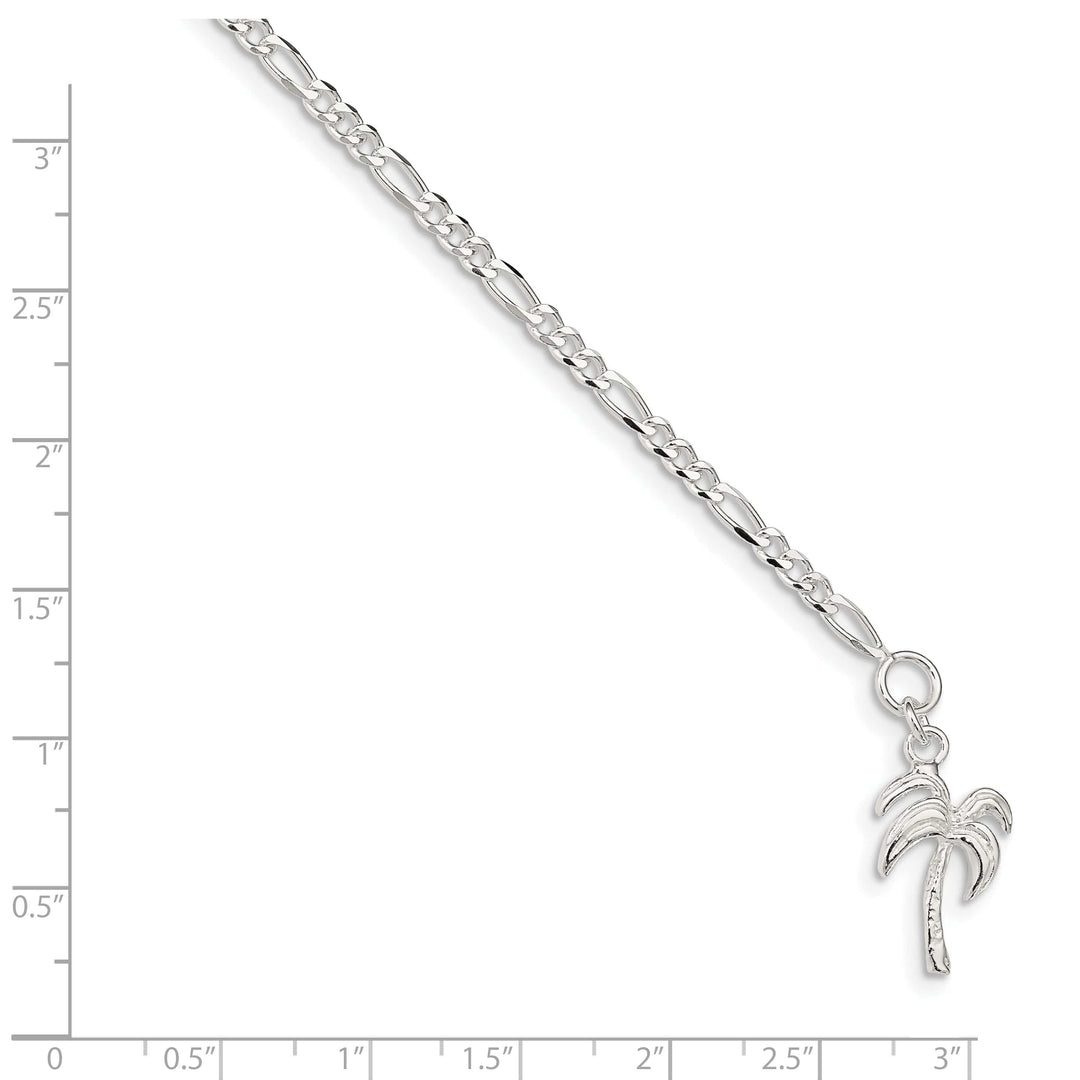 Lovely Rita's Anklets Sterling Silver Palm Tree Anklet