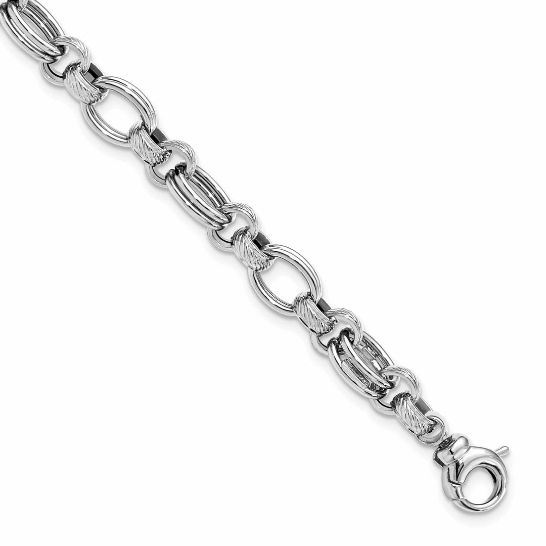 Lovely Rita's Bracelets 14K White Gold  Polished Fancy Link Bracelet
