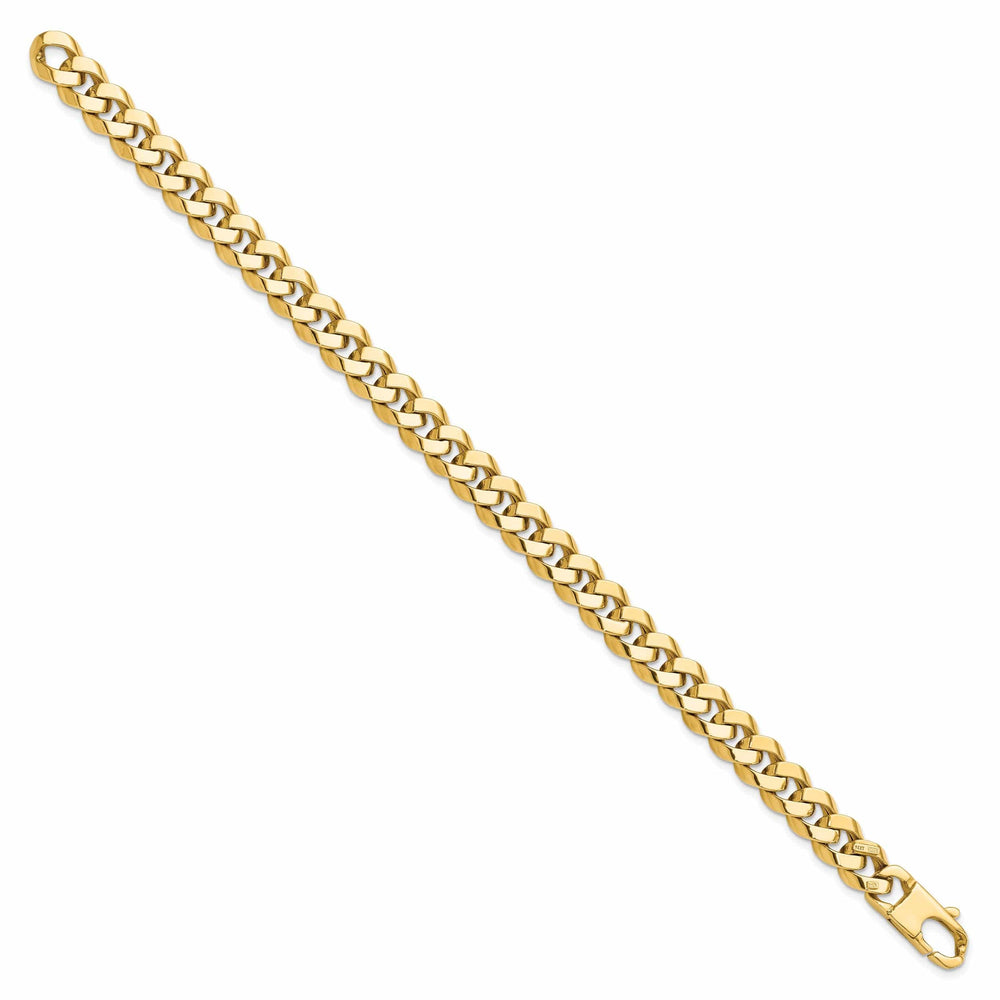Lovely Rita's Bracelets 14k Yellow Gold 8.5mm Beveled Curb Bracelet