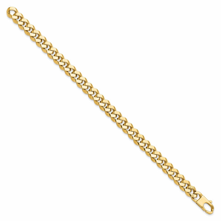 Lovely Rita's Bracelets 14k Yellow Gold 8.5mm Beveled Curb Bracelet