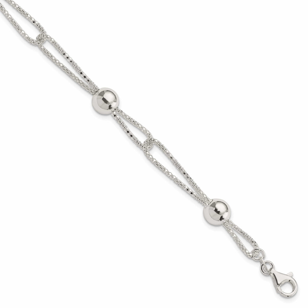 Lovely Rita's Bracelets Sterling Silver Fancy Mesh Bracelet