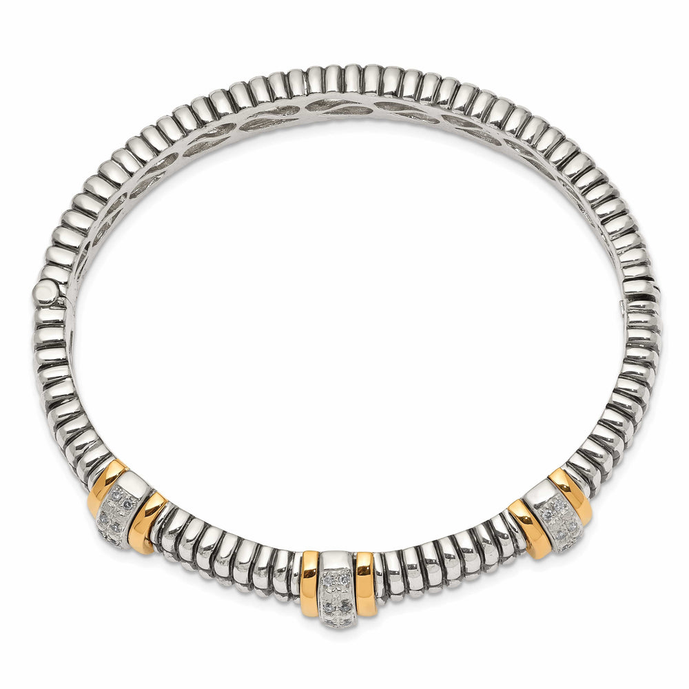 Shey Couture Bracelets Sterling Silver Gold Diamond Bangle Bracelet