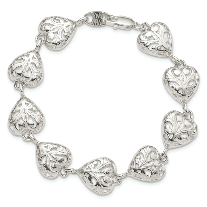 Lovely Rita's Bracelets Sterling Silver Heart Bracelet