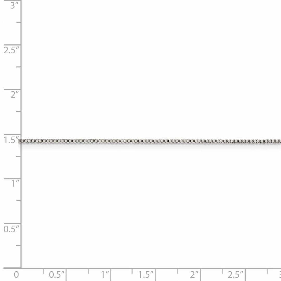 Lovely Rita's Bracelets Sterling Silver Polish 0.90-mm Solid Box Chain