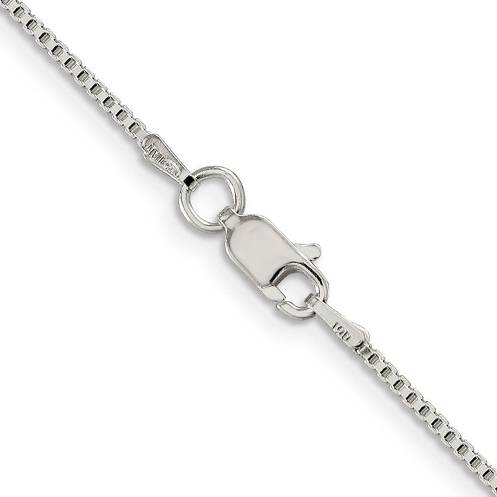 Lovely Rita's Bracelets Sterling Silver Polish 1.25-mm Solid Box Chain